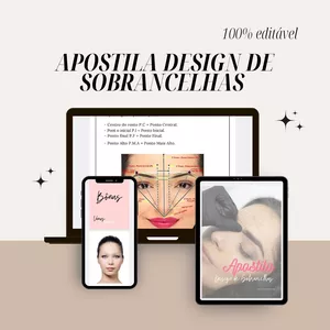 Imagem de capa para o Curso online Apostila Design de Sobrancelhas 