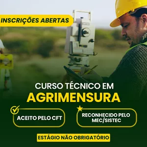 Imagem de capa para o Curso online Curso Técnico em Agrimensura EAD