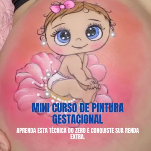 Mini Curso de Pintura Gestacional: Aprenda esta Técnica do Zero e Conquiste sua Renda Extra.