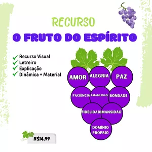 Imagem de capa para o Ebook RECURSO O FRUTO DO ESPÍRITO PARA MINISTÉRIO INFANTIL 