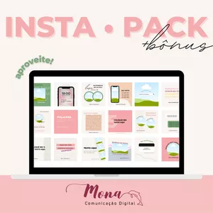 Imagem de capa para o Curso online Insta Pack • 50 artes bases + ebook