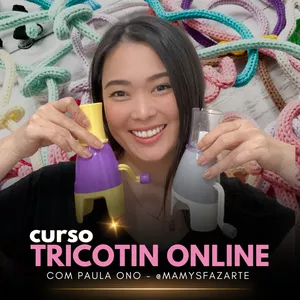 Imagem de capa para o Curso online Curso de Tricotin Online - Paula Ono