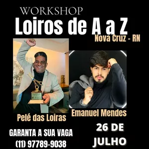 Imagem de capa para o Evento presencial WORKSHOP LOIROS DE A a Z [Edição Nova Cruz - RN]