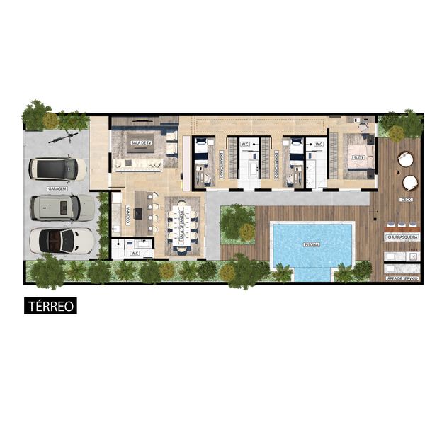 Projeto Casa Terrea 130 M Modelo 107 Thiago Ladeira De