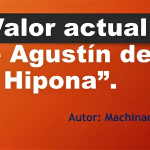 Imagen de portada para Ebook Valor actual de Agustín de Hipona