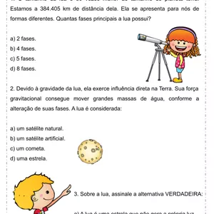 Imagem de capa para o Curso online Lua - Fases e características - 4º e 5º anos