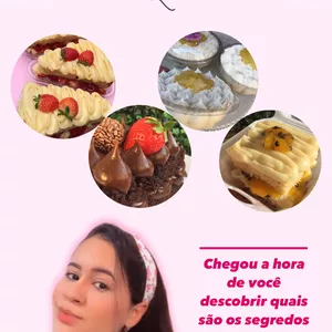Imagem de capa para o Ebook E-book de receitas Confeitando com Laí 