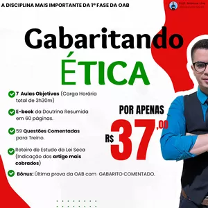 Imagem de capa para o Curso online GABARITANDO ÉTICA (42º Exame)