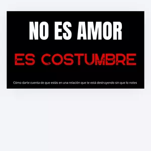 Imagen de portada para Ebook No es amor.. es costumbre 