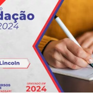 Imagem de capa para o Curso online Curso de Redação VIP 2024 - Professor Lincoln 