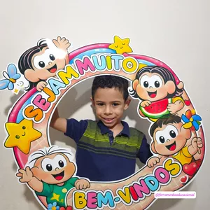 Imagem de capa para o Ebook 🌈 Bambolê de Boas-Vindas  tema turma da Mônica🌈