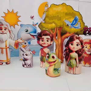 Imagem de capa para o Ebook CENÁRIO A CRIAÇÃO  VERSÃO 3D DE MESA (Rolinho) ✨ ✝️