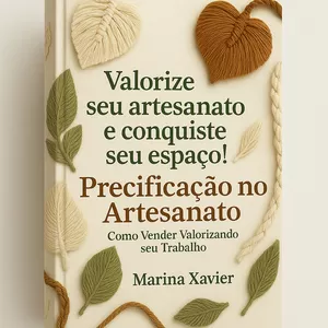 Imagem de capa para o Ebook Precificação no Artesanato: Como Vender Valorizando Seu Trabalho
