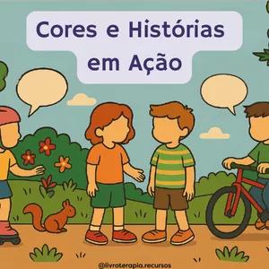Imagem de capa para o Ebook Cores e Histórias em Ação