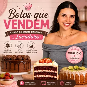 Bolos que Vendem-Curso de Bolos Caseiros Lucrativos