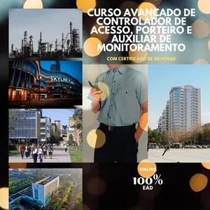 Imagem do curso Curso avançado de controlador de acesso, porteiro e auxiliar de monitoramento
