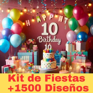 Imagen de portada para Curso online Kit de papelería  Festiva +1500 Diseños personalizados