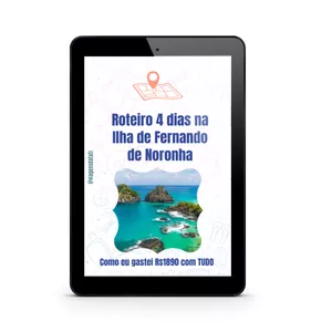 Imagem de capa para o Ebook Roteiro econômico Fernando de Noronha (com preços!)
