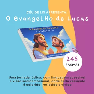 Imagem de capa para o Ebook O Evangelho de Lucas Contado por Lis: Uma Jornada de Colorir e Aprender