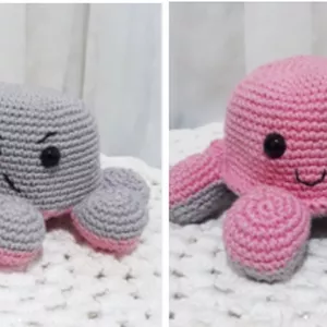 Imagem de capa para o Ebook Receita de Amigurumi Polvo Reversível