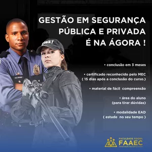 Imagem de capa para o Ebook Superior Sequencial - Gestão em Segurança Pública e Privada