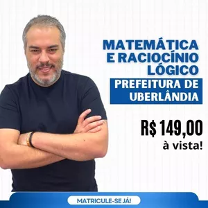 Imagem de capa para o Curso online Matemática e Raciocínio Lógico Para o Concurso da Prefeitura de Uberlândia