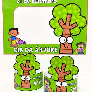 Imagem de capa para o Ebook DIA DA ÁRVORE - MOLDURA E COROAS