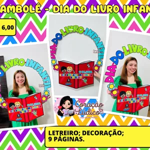 Imagem de capa para o Ebook 📚Bambolê 2 - Dia do Livro Infantil 