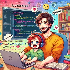 Imagem de capa para o Curso online Programando em Família: JavaScript do Zero