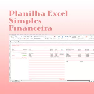 Imagem de capa para o Ebook Planilha Financeira Mensal Básica
