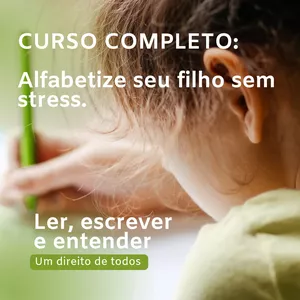 Imagem de capa para o Curso online 📚 Curso Completo: Como Alfabetizar Seu Filho em Casa Sem Stress!🎓