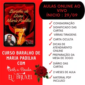 Imagem de capa para o Serviço online Curso baralho de Maria Padilha