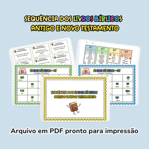 Imagem de capa para o Ebook Complete a Sequência dos Livros Bíblicos