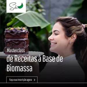 Imagem de capa para o Evento online Masterclass de Receitas a Base de Biomassa
