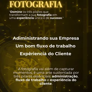 Imagem de capa para o Ebook Eleve Sua Fotografia: Os Três Pilares para o Sucesso Visual