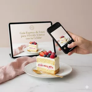 Imagen de portada para Curso online Guía Express de Fotos para Vender Tortas desde el Celular