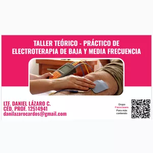 Imagen de portada para Curso online TALLER TEÓRICO - PRÁCTICO DE ELECTROTERAPIA DE BAJA Y MEDIA FRECUENCIA