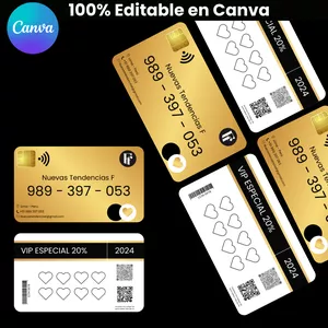 Imagen de portada para Ebook Tarjeta de Fidelidad 100% Editable en Canva