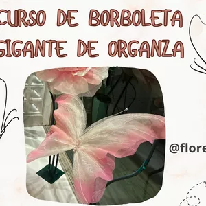Imagem de capa para o Curso online CURSO BORBOLETA GIGANTE DE ORGANZA