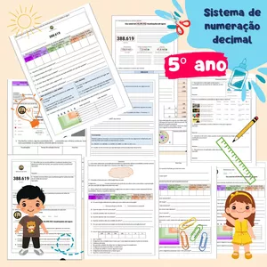 Imagem de capa para o Ebook Sistema de Numeração Decimal - 5º Ano - Atividades