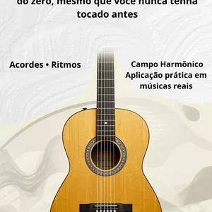 Imagem de capa para o Ebook Violão do Zero um método Prático para Iniciantes