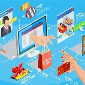 Imagem de capa para o Curso online Aprenda a criar um Site E-commerce