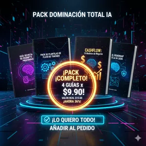 Imagen de portada para Ebook PACK DOMINACIÓN TOTAL IA: 4 Guías para Ganar, Organizar y Asegurar el Futuro