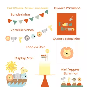 Imagem de capa para o Curso online ARQUIVO DIGITAL - Kit Festa Arca de Noé