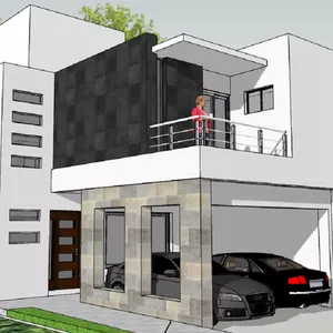 Imagen de portada para Curso online Plano De Casa Moderna 8x25 M. 3 Rec. 2 Niveles