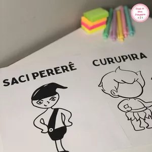 Imagem de capa para o Ebook Atividade de Artes Folclore Brasileiro 🧙‍♂️🦊