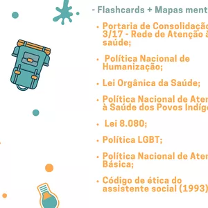 Imagem de capa para o Ebook COMBO Mapas mentais + Flashcards - Políticas públicas
