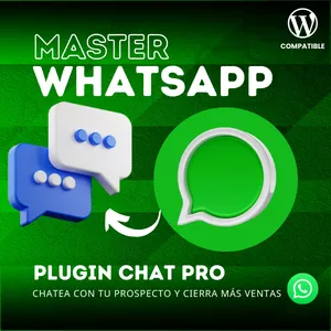 Imagen de portada para Curso online Master WhatsApp Chat Plugin para WordPress