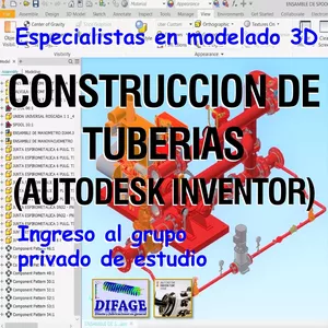 Imagem principal do produto CURSO DE CONSTRUCCION DE TUBERIAS (AUTODESK INVENTOR 2020)