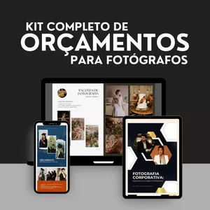 Imagem de capa para o Ebook Modelos 2025 de Orçamentos PDFs 100% Editáveis para Fotógrafos de Casamento, Formatura e Fotografia Corporativa.